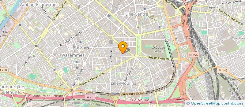 localisation de l'entreprise VALEURS ET VALEUR IMMO à LILLE
