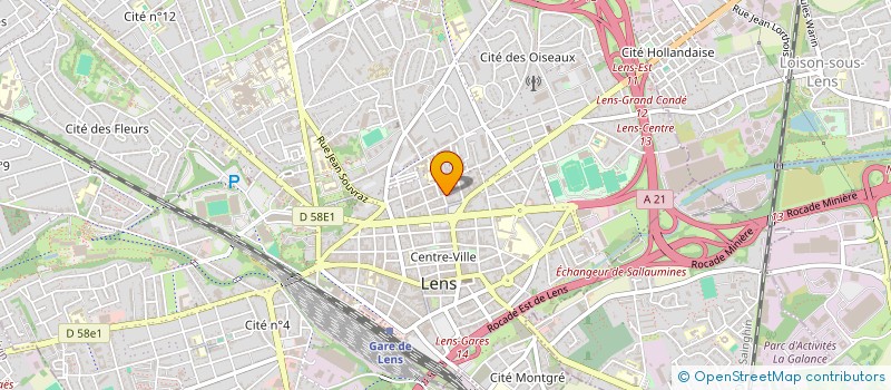 localisation de l'entreprise VALEURS & GENERATIONS  LENS