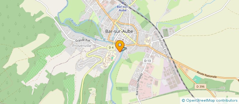 localisation de l'entreprise VALEURS + PATRIMOINE  BAR-SUR-AUBE