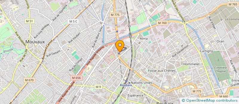 localisation de l'entreprise VALEURS SURES à ROUBAIX