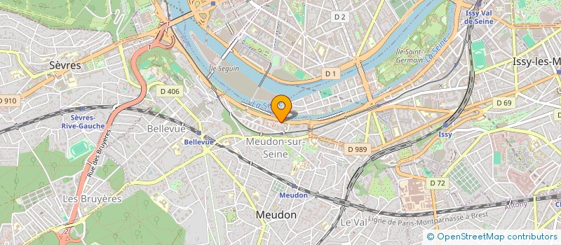 localisation de l'entreprise VALEURSPORT  MEUDON