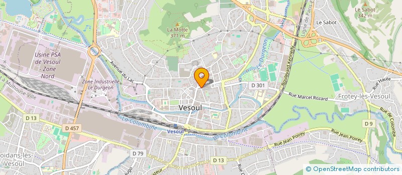 localisation de l'entreprise VALEX 45  VESOUL