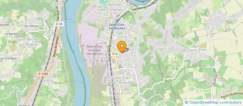 localisation de l'entreprise VALEX  SAINT-CLAIR-DU-RHONE