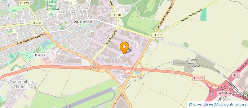 localisation de l'entreprise VALEX TRANSPORTS  GONESSE