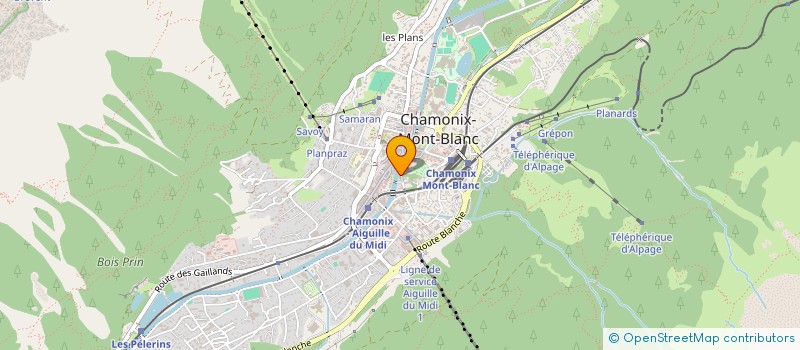 localisation de l'entreprise VALFA à CHAMONIX-MONT-BLANC