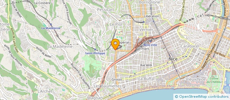 localisation de l'entreprise VALFAB à NICE