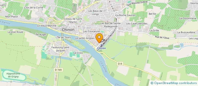 localisation de l'entreprise VALFAB  CHINON