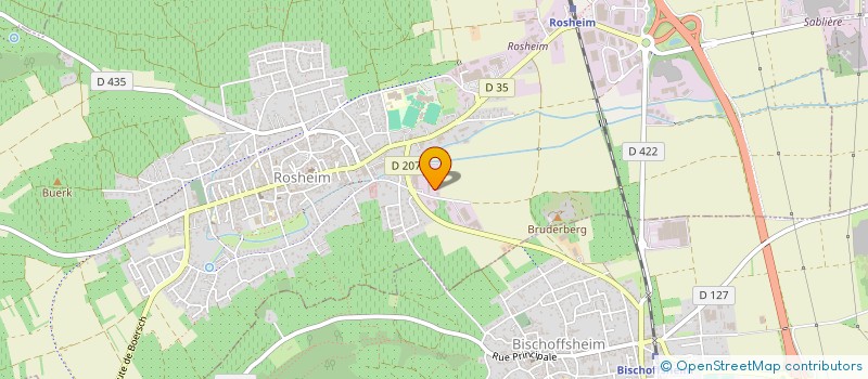 localisation de l'entreprise VALFF ENROBES à ROSHEIM