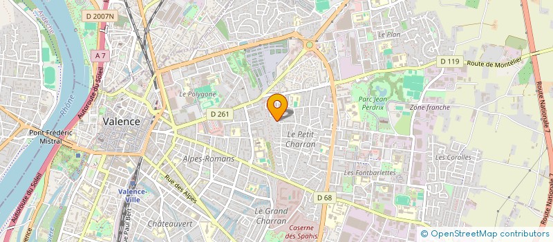 localisation de l'entreprise VALFID à VALENCE