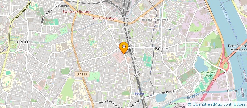 localisation de l'entreprise VALFIN 7 à BEGLES