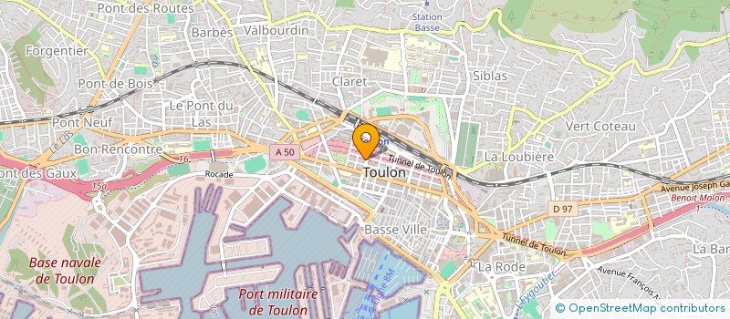 localisation de l'entreprise VALFLORE  TOULON