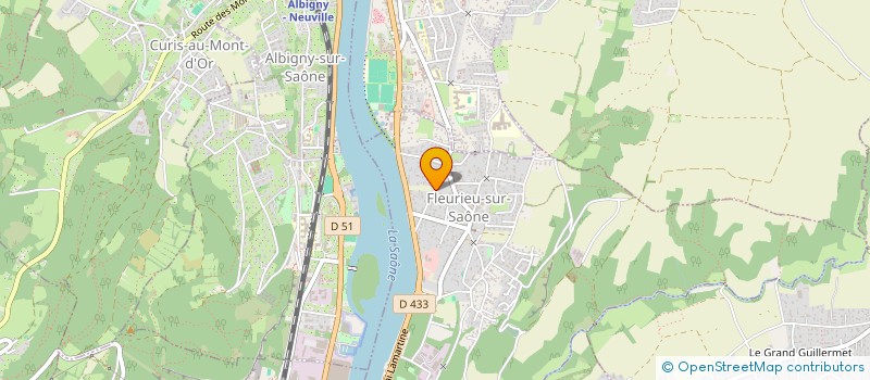 localisation de l'entreprise VALFLORENTINE  FLEURIEU-SUR-SAONE