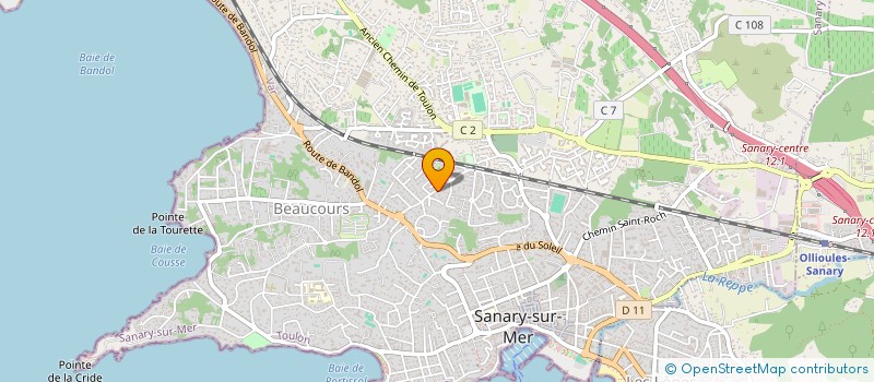 localisation de l'entreprise VALFLORIA à SANARY-SUR-MER