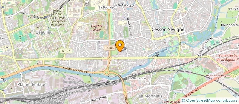 localisation de l'entreprise VALFOND à CESSON-SEVIGNE