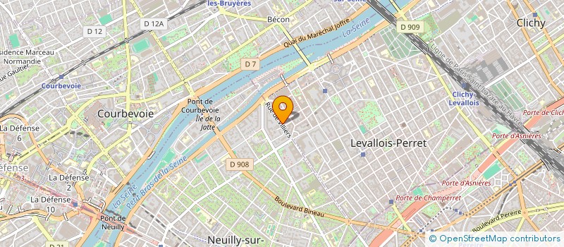 localisation de l'entreprise VALFOND DOUVAINE à LEVALLOIS-PERRET