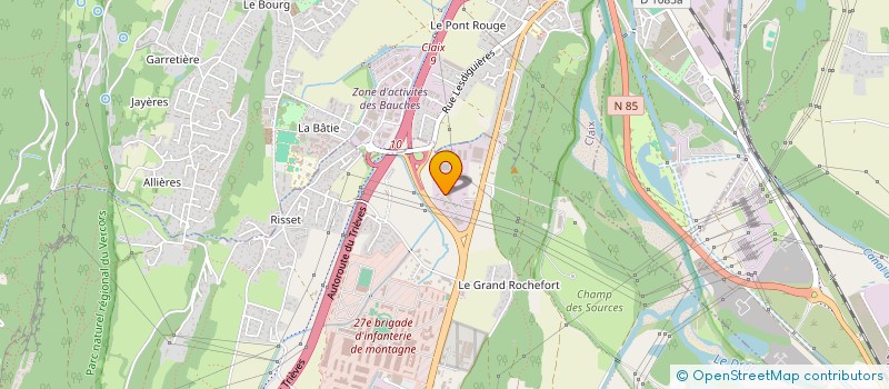 localisation de l'entreprise VALFORT PEINTURE  VARCES-ALLIERES-ET-RISSET