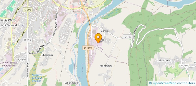 localisation de l'entreprise VALFRAN  BELLEY