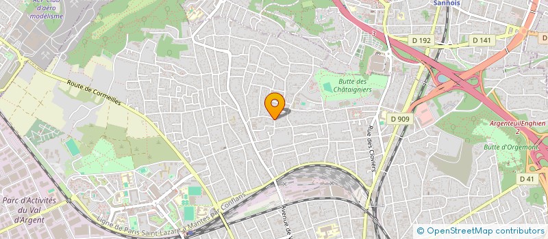 localisation de l'entreprise VALFRE  ARGENTEUIL