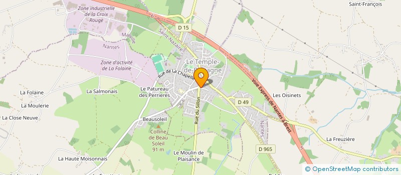 localisation de l'entreprise VALFRECONSIGNES  LE TEMPLE-DE-BRETAGNE