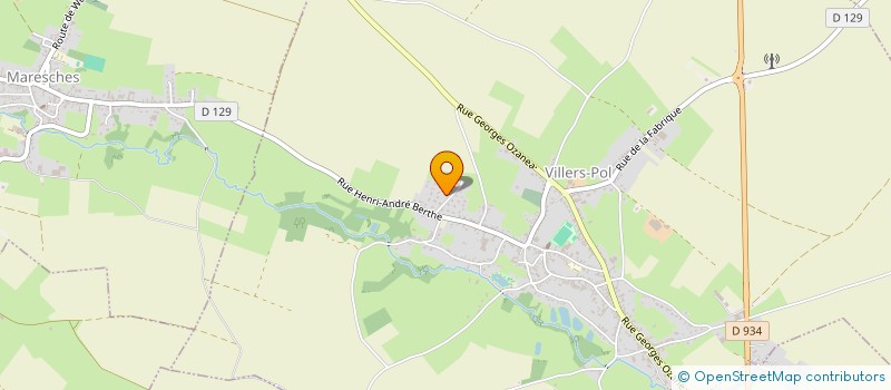 localisation de l'entreprise VALFRED  VILLERS-POL