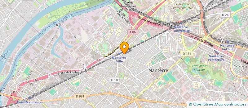 localisation de l'entreprise VALFRED ASSOCIES  NANTERRE