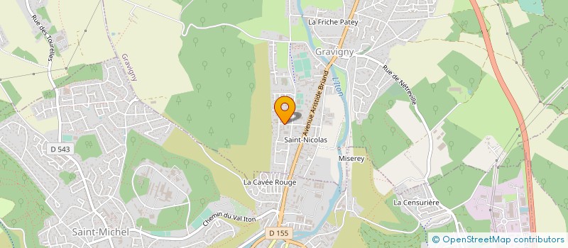 localisation de l'entreprise VALGAB à GRAVIGNY