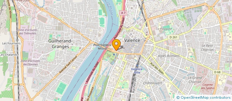 localisation de l'entreprise VALGAMBETTA à VALENCE