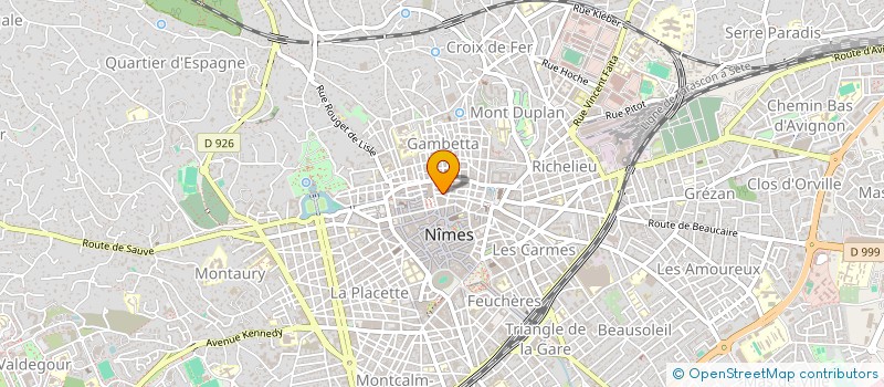 localisation de l'entreprise VALGEO à NIMES
