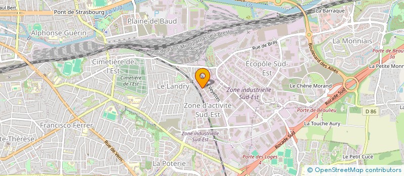 localisation de l'entreprise VALGEST à RENNES
