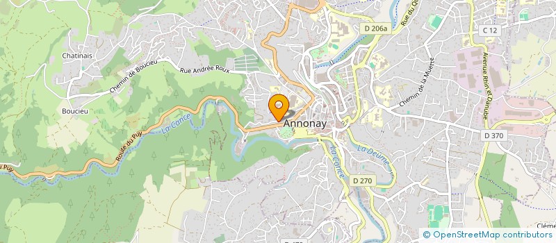 localisation de l'entreprise VALGUSO à ANNONAY