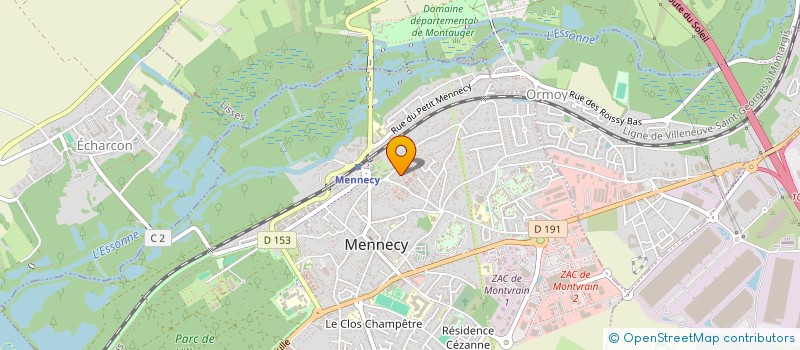 localisation de l'entreprise VALHALLA HOLDING à MENNECY