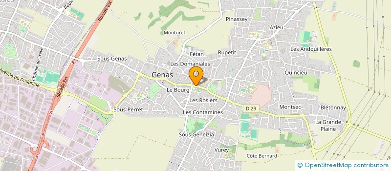 localisation de l'entreprise VALHAU  GENAS