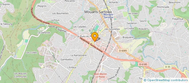 localisation de l'entreprise VALHIOS 5  MOUGINS