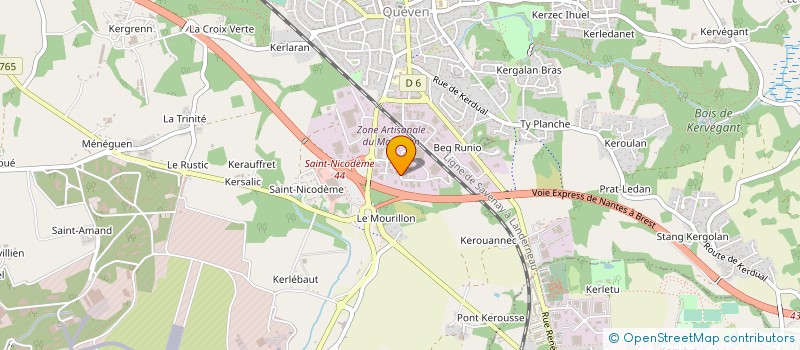 localisation de l'entreprise VALIA à QUEVEN