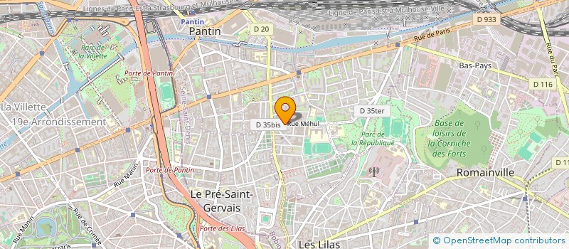 localisation de l'entreprise VALIA SWIM  PANTIN