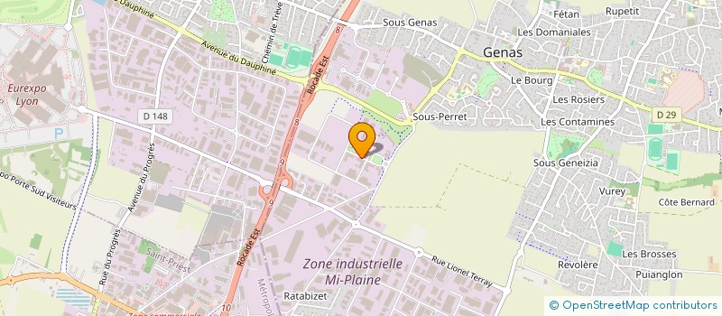 localisation de l'entreprise VALIANCE à GENAS