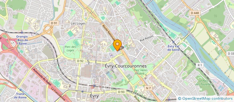 localisation de l'entreprise VALIASOFT à EVRY-COURCOURONNES