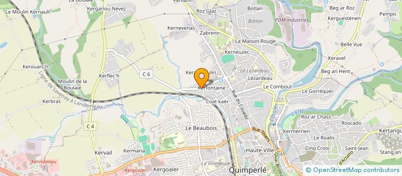 localisation de l'entreprise VALIBOUT 2  QUIMPERLE