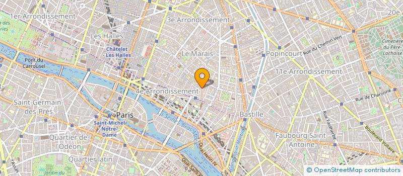 localisation de l'entreprise VALIDA INFORMA DONNEES DOCUMEN  PARIS