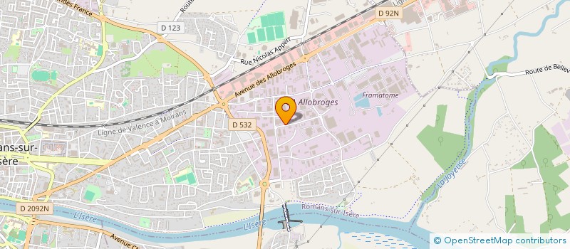 localisation de l'entreprise VALIDY à BOURG-DE-PEAGE