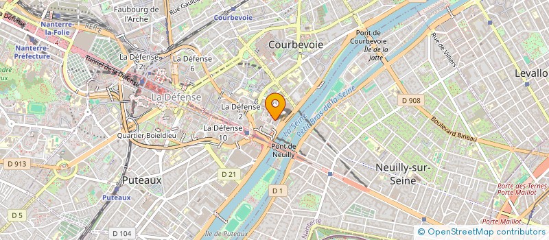 localisation de l'entreprise VALIGEN à COURBEVOIE