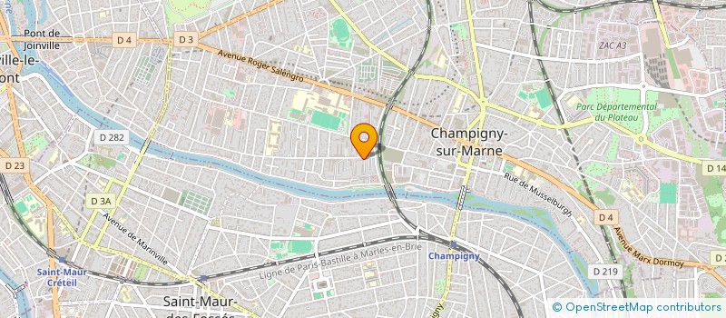 localisation de l'entreprise VALIHA à CHAMPIGNY-SUR-MARNE