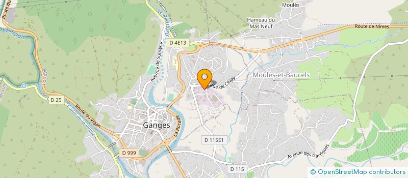 localisation de l'entreprise VALIMECA à GANGES