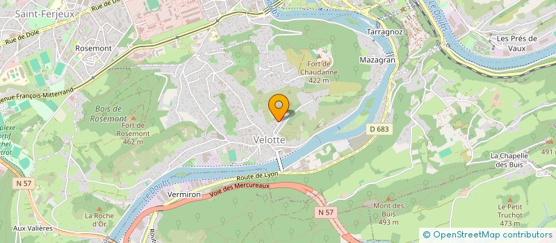 localisation de l'entreprise VALIMMO 25  BESANCON