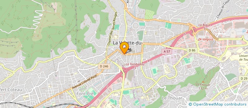 localisation de l'entreprise VALIMMO à LA VALETTE-DU-VAR