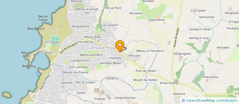 localisation de l'entreprise VALIMO  LAMPAUL-PLOUARZEL