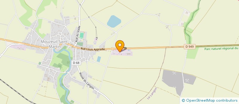 localisation de l'entreprise VALIN TERRASSEMENT  MOUZEUIL-SAINT-MARTIN