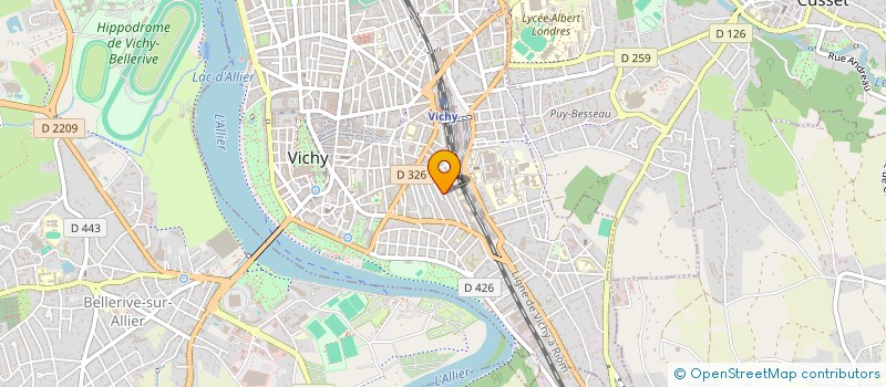 localisation de l'entreprise VALIN - VACAVANT à VICHY