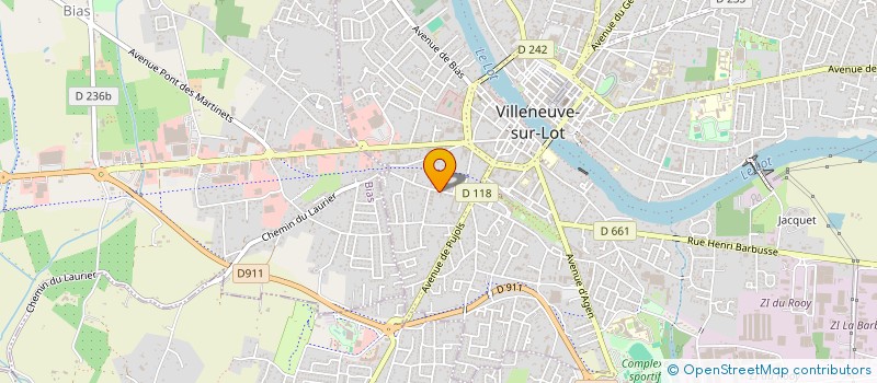 localisation de l'entreprise VALINFOS à VILLENEUVE SUR LOT
