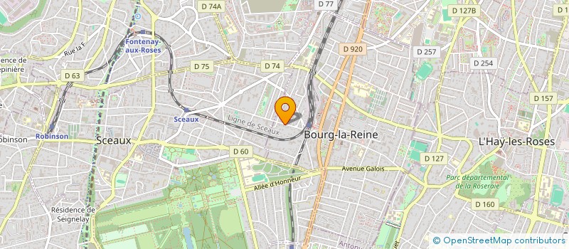 localisation de l'entreprise VALINOR 85 à BOURG-LA-REINE